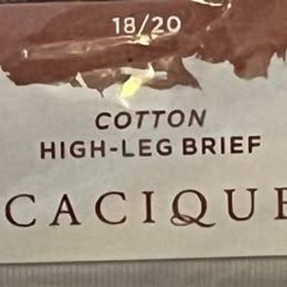 Lot of 7 NEW Cacique Cotton High-Leg Brief Panties Underwear Women 18/20 Plus